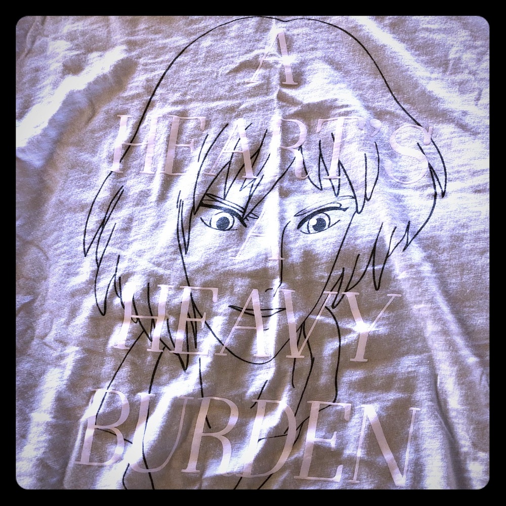 High-low Howl’s Moving Castle crew neck t-shirt